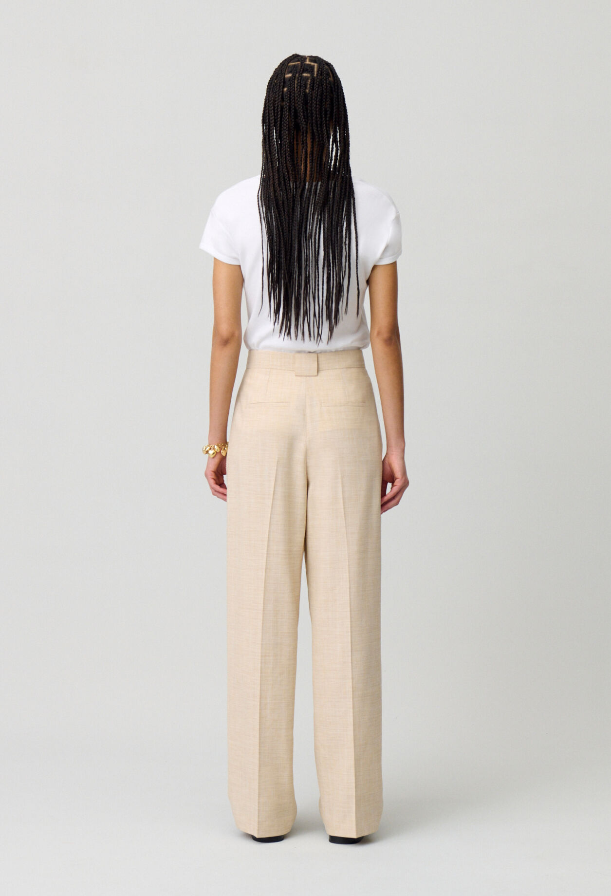Pantalón ancho de talle alto