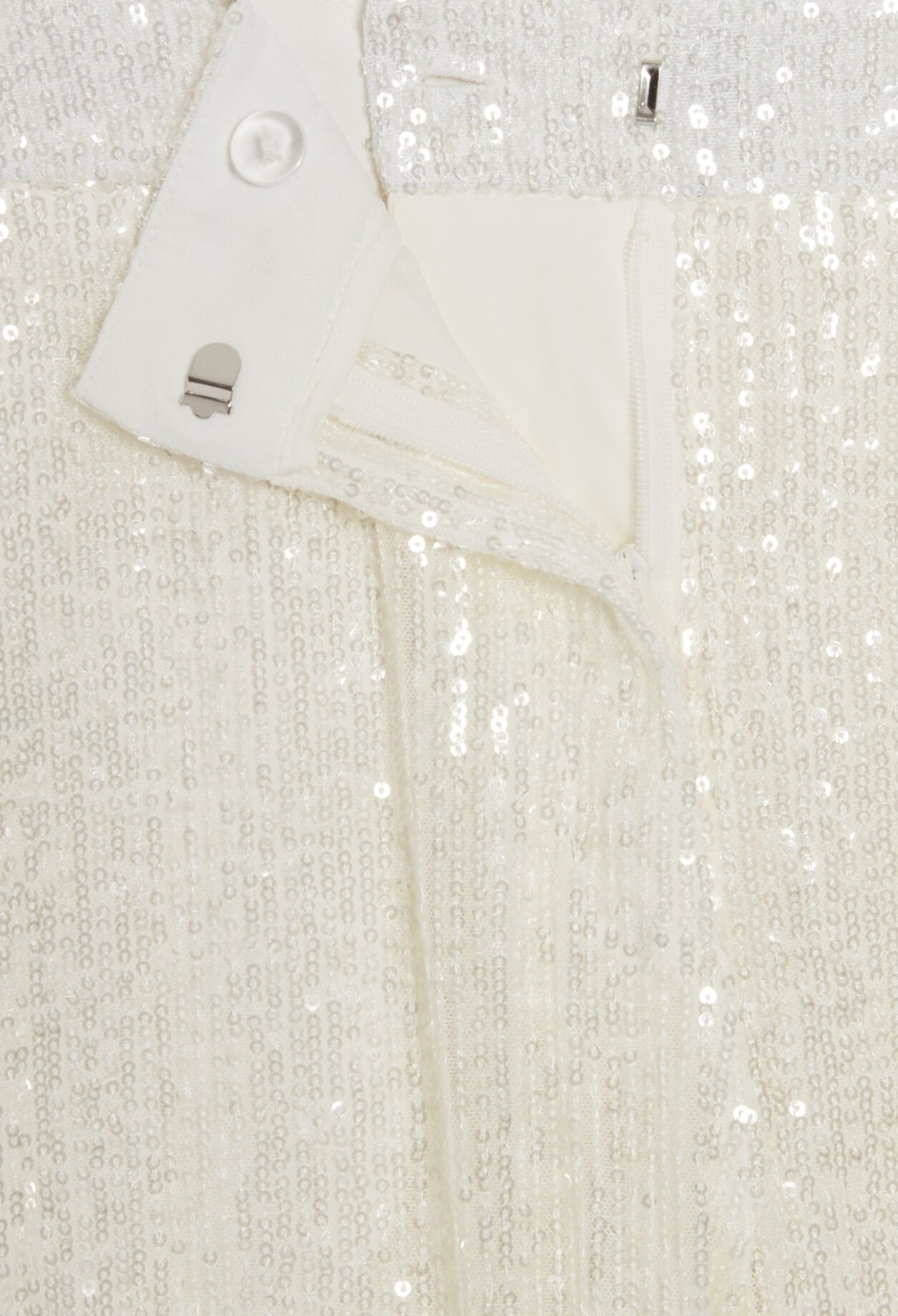 Pantalón de lentejuelas blanco