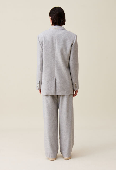 Chaqueta sastre gris lana mezclada
