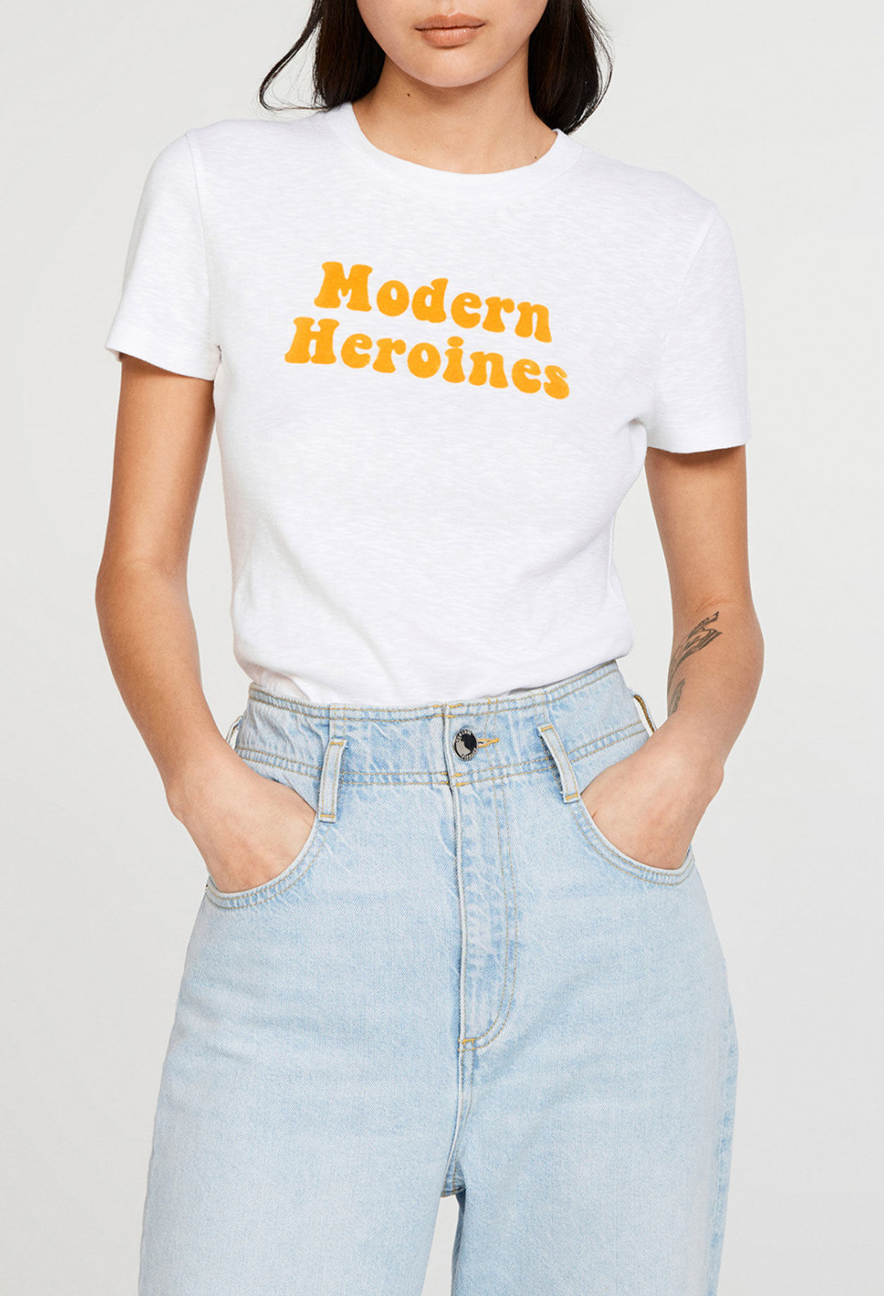Camiseta serigrafiada de algodón bio