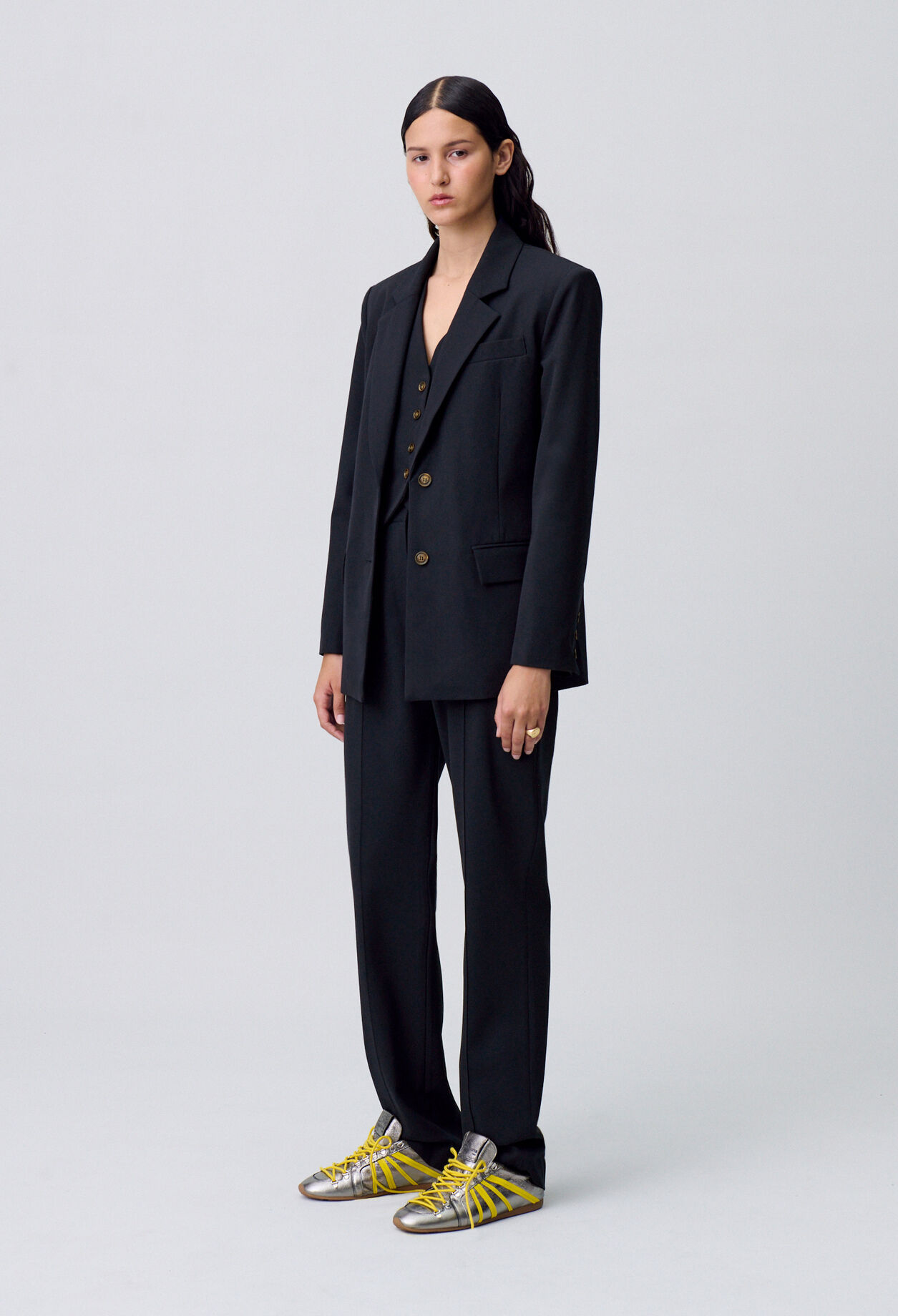 Chaqueta recta de traje