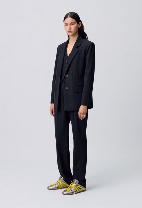 Chaqueta recta de traje