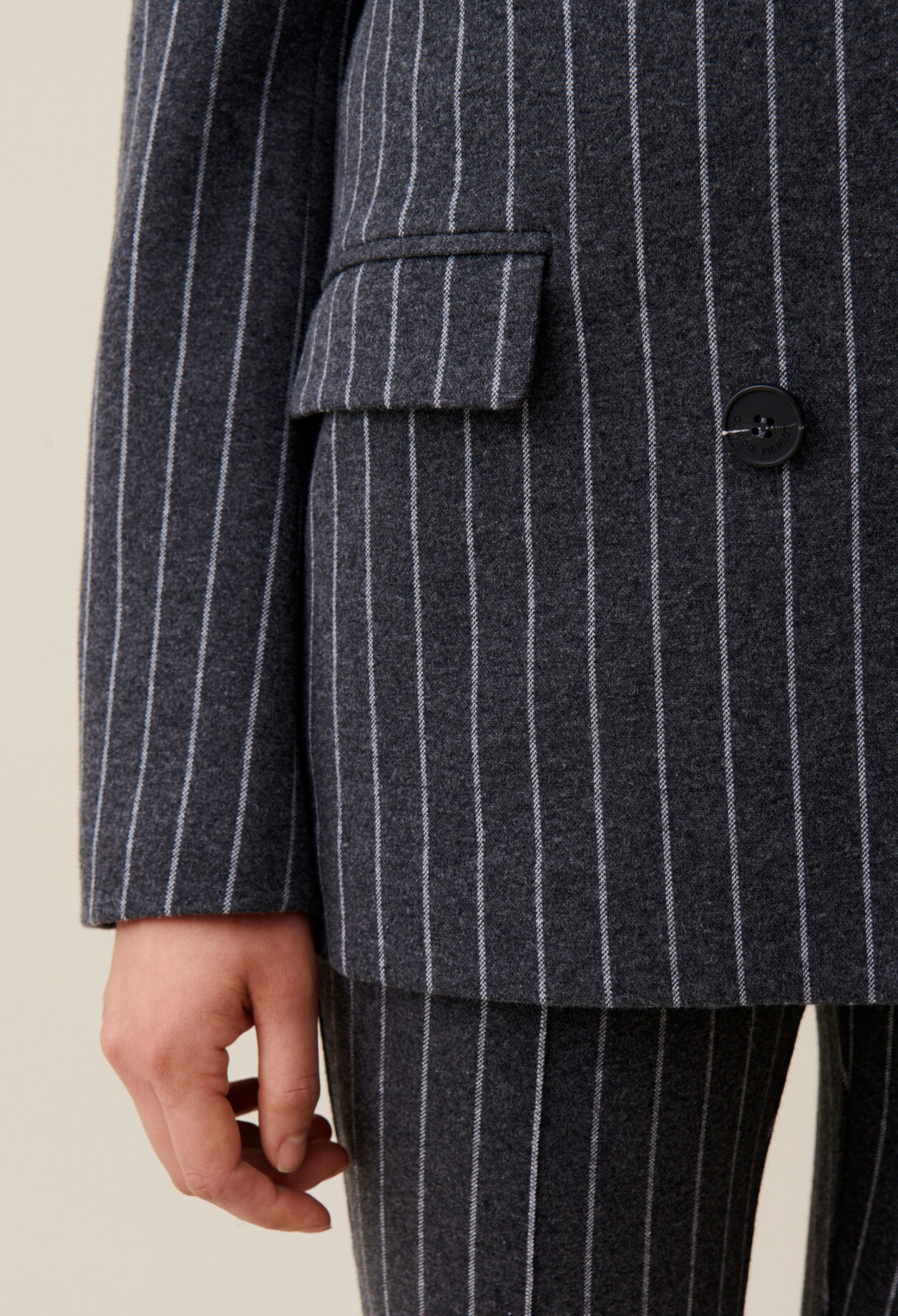 Blazer oversized a rayas