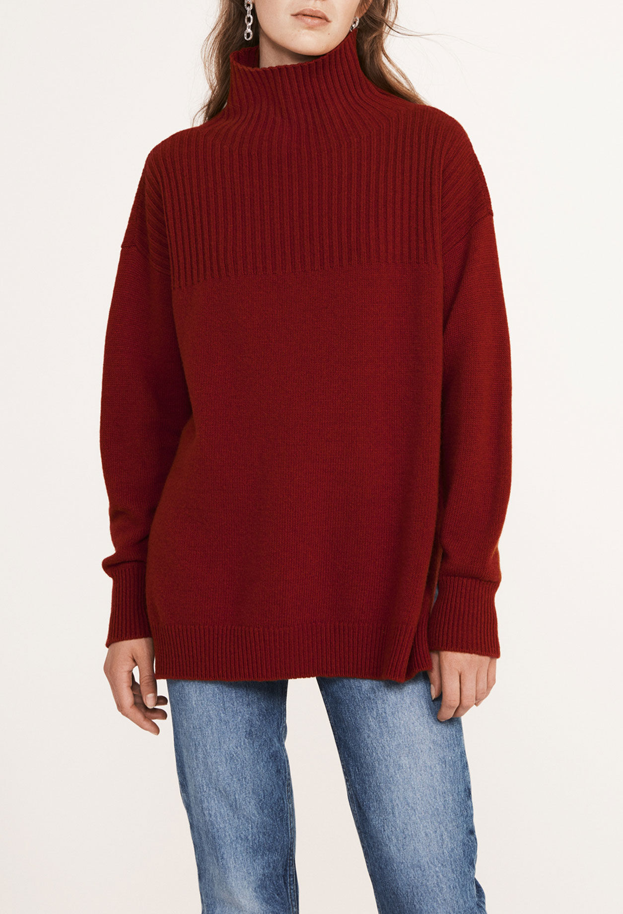 Jersey oversize de lana y cachemira