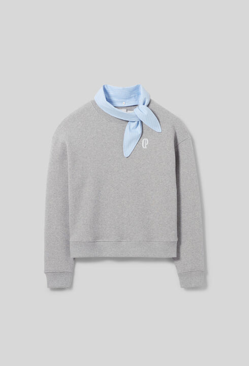 Sudadera con cuello pañuelo
