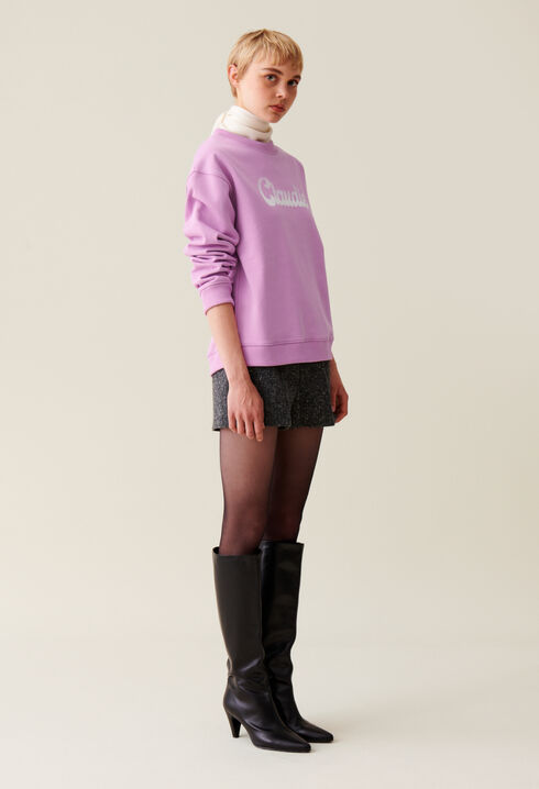 Sudadera amplia Claudie estampada