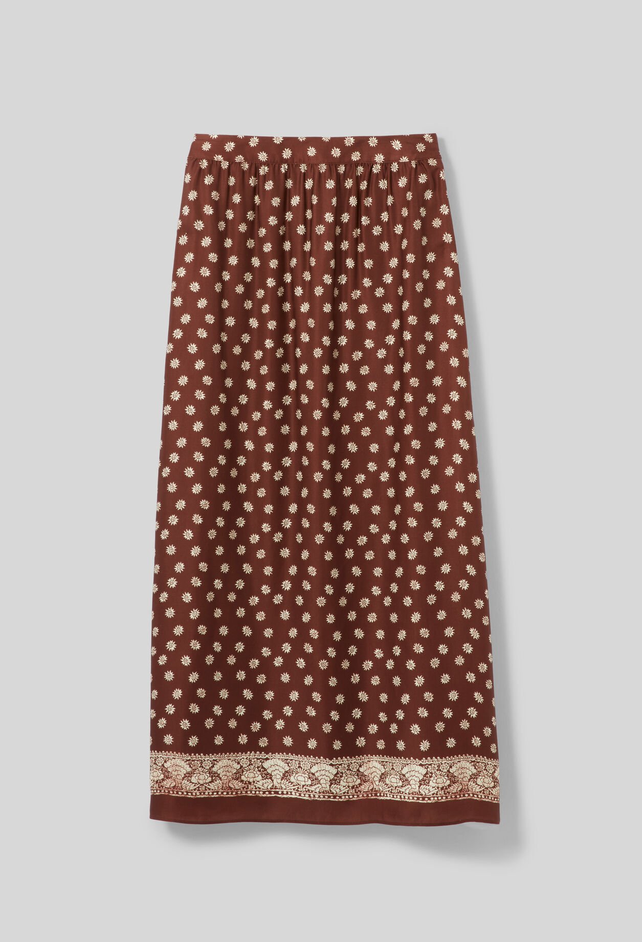 Falda estampada fluida