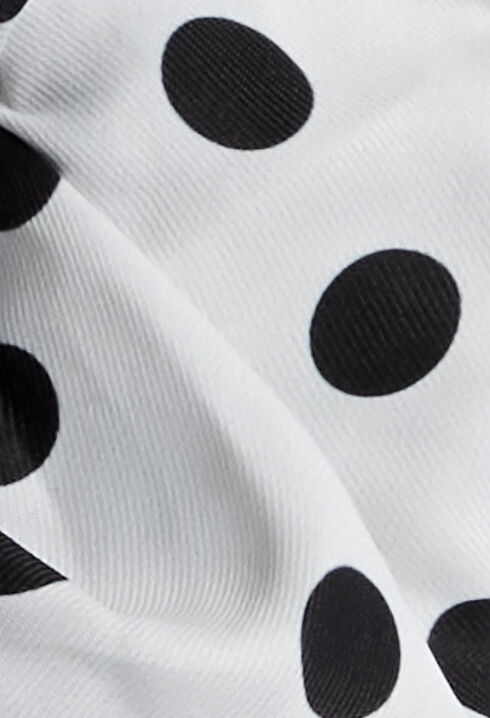 Coletero estampado de lunares en crudo