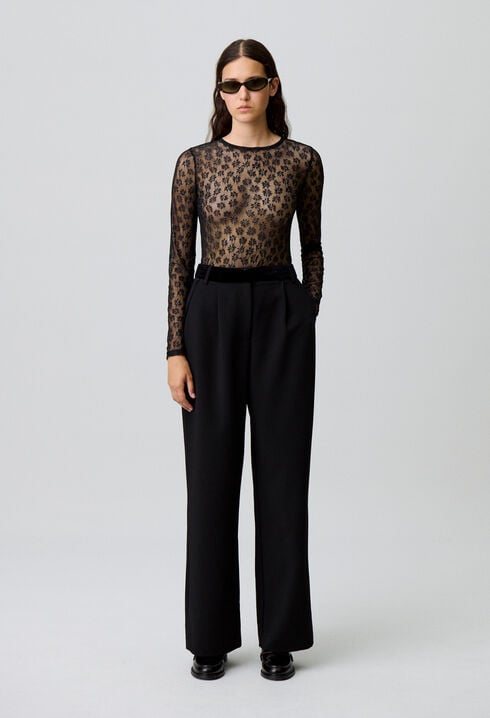 Pantalón recto de traje