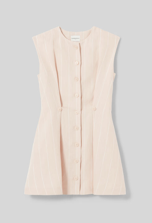 Vestido corto sin mangas