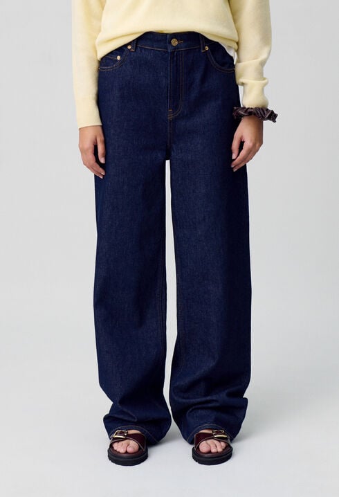 Vaquero de denim índigo recto