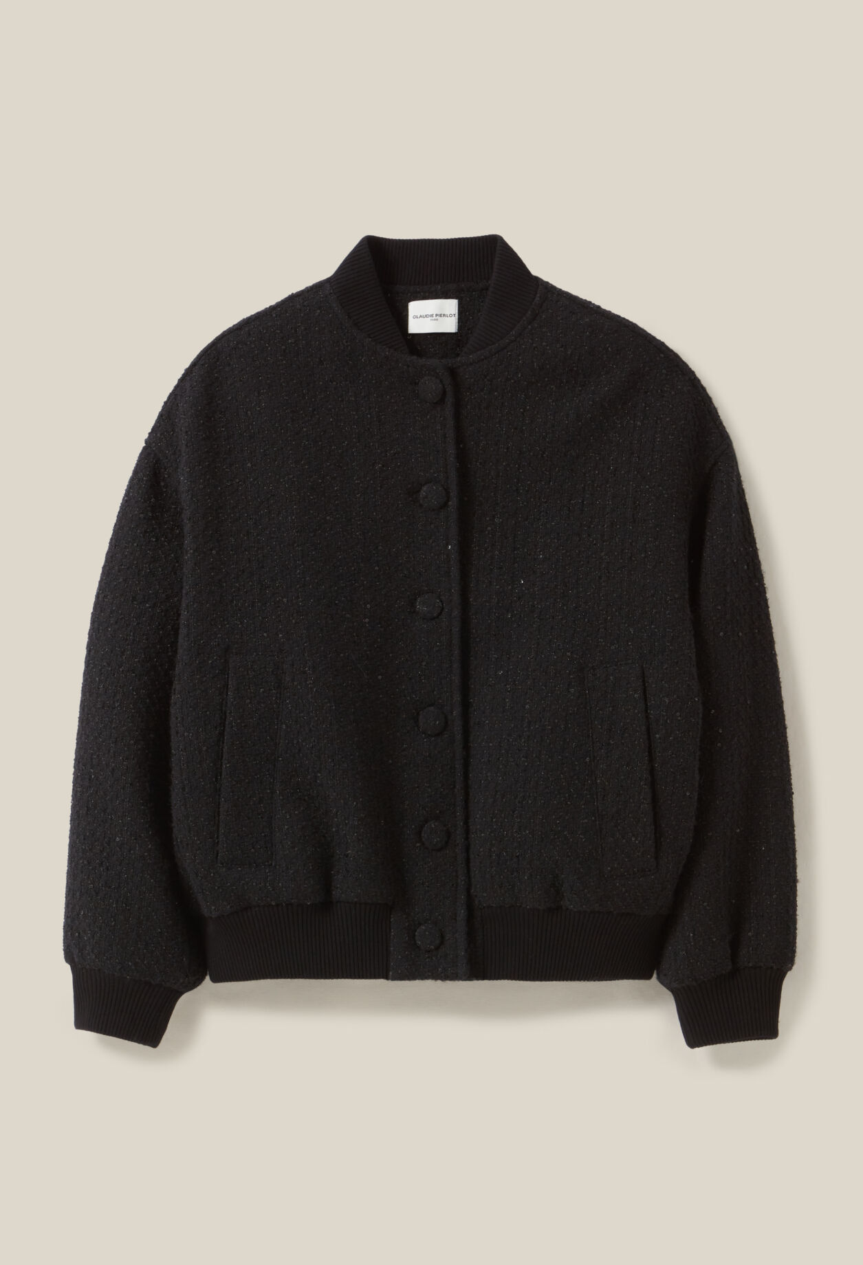 Bomber tweed negro