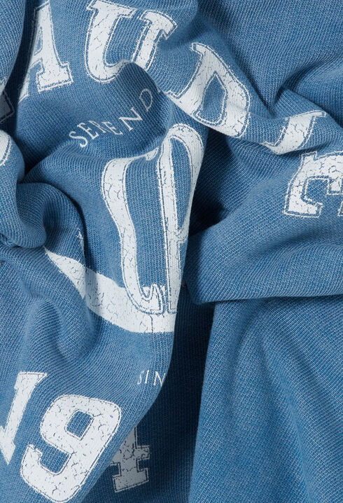 Sudadera de algodón efecto lavado
