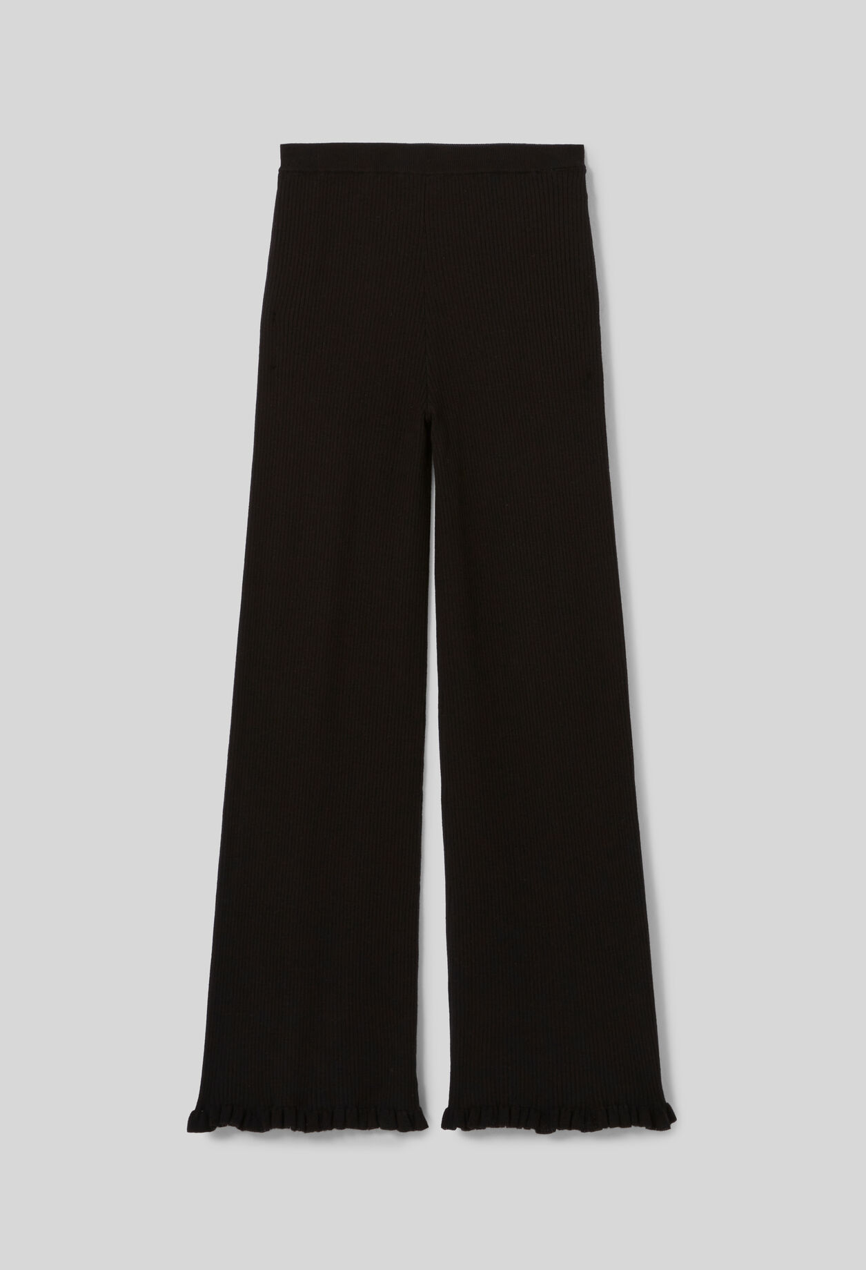 Pantalón de punto acampanado