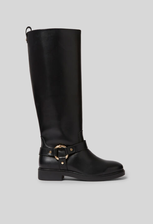Botas altas de piel
