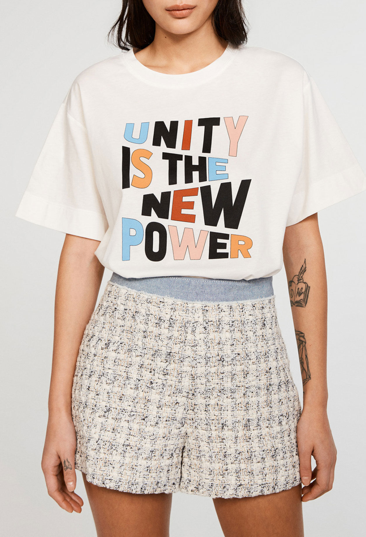 Camiseta serigrafiada de algodón bio