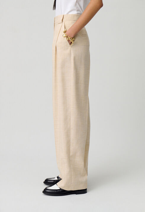 Pantal&oacute;n ancho de talle alto