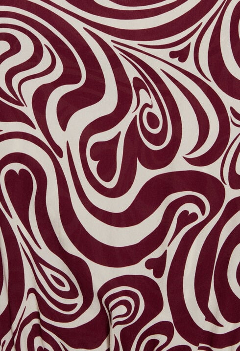 Vestido corto con estampados