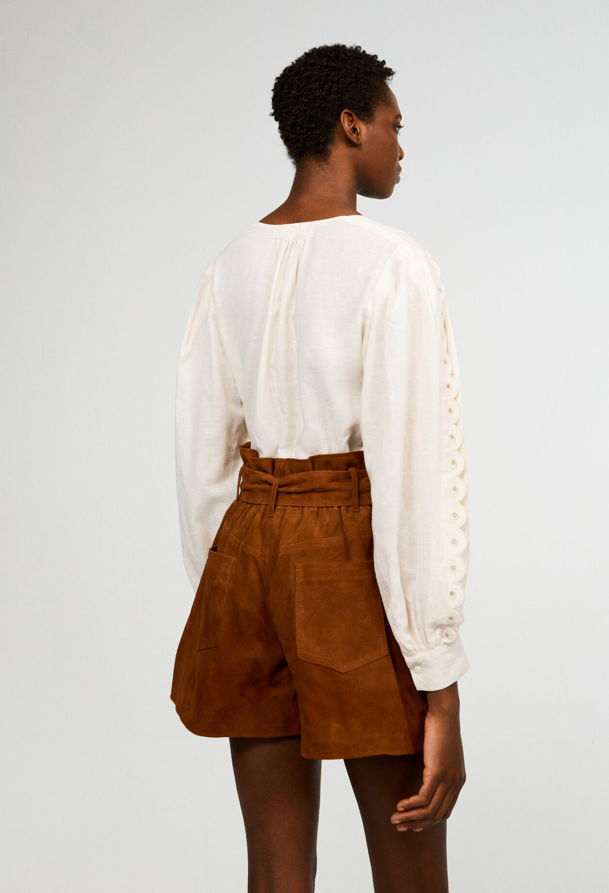 Blusa acampanada de algodón bio