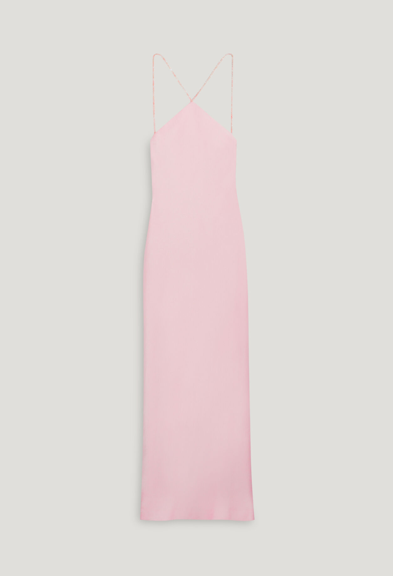 Vestido largo blush