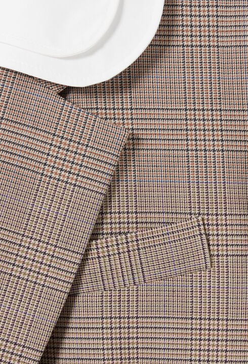 Chaqueta americana recta a cuadros