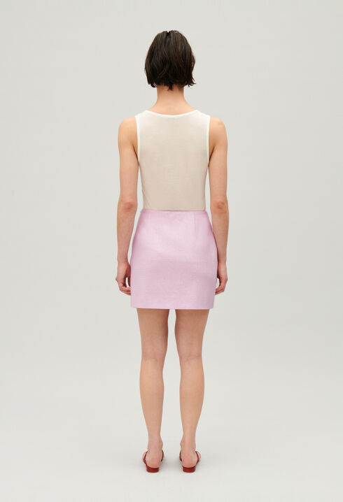 Falda corta tweed