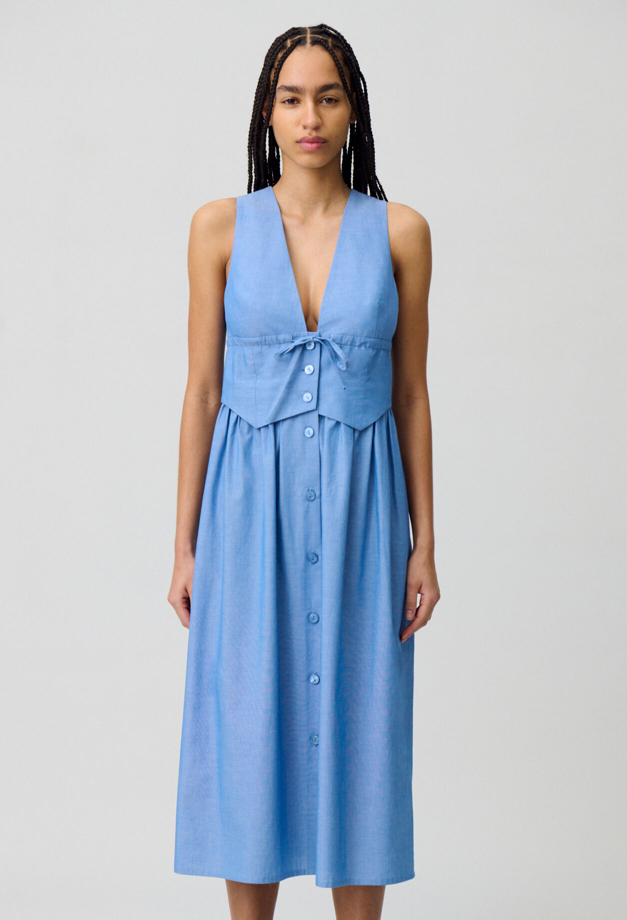 Vestido blazer largo