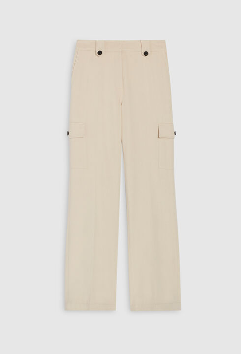 Pantalón cargo beige