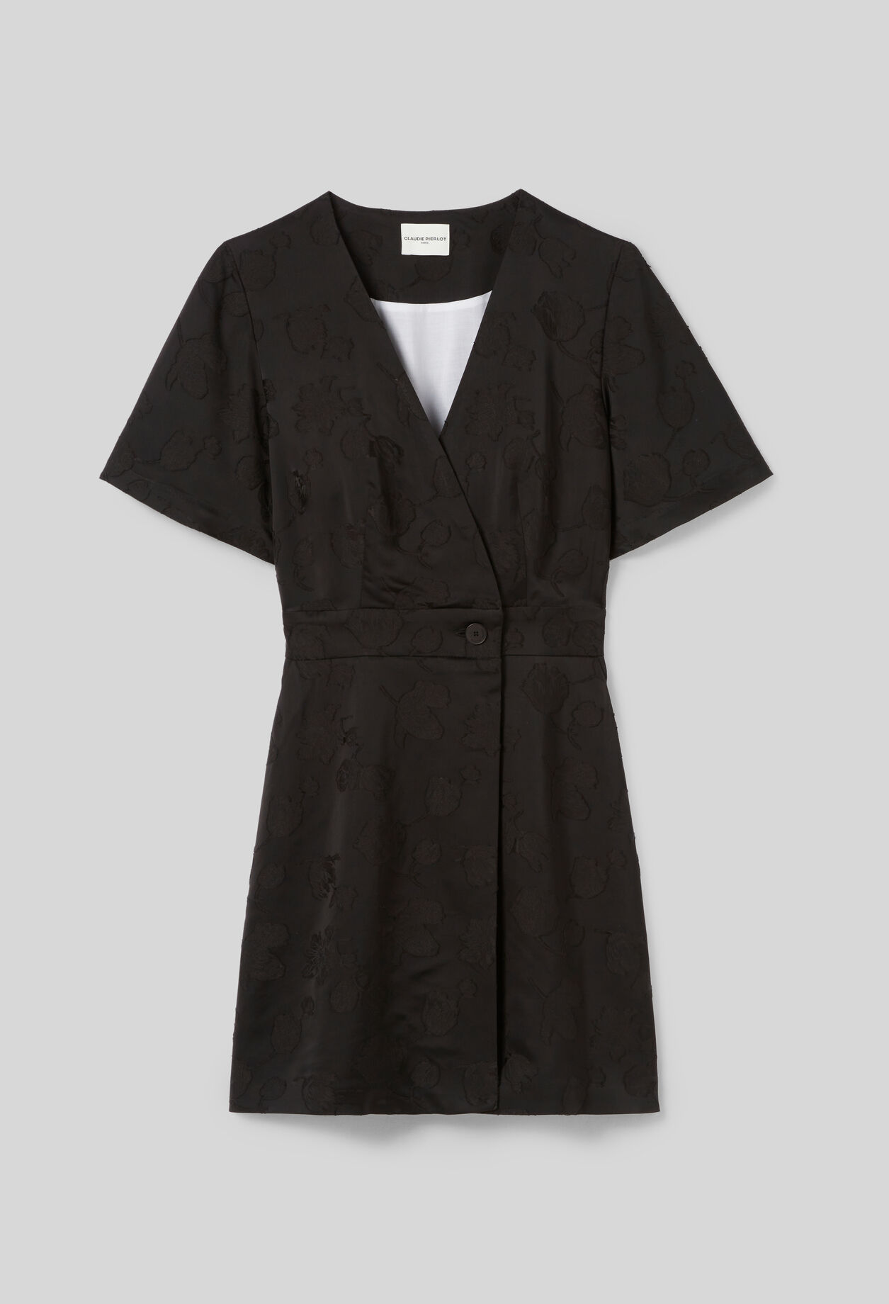 Vestido corto tipo cruzado