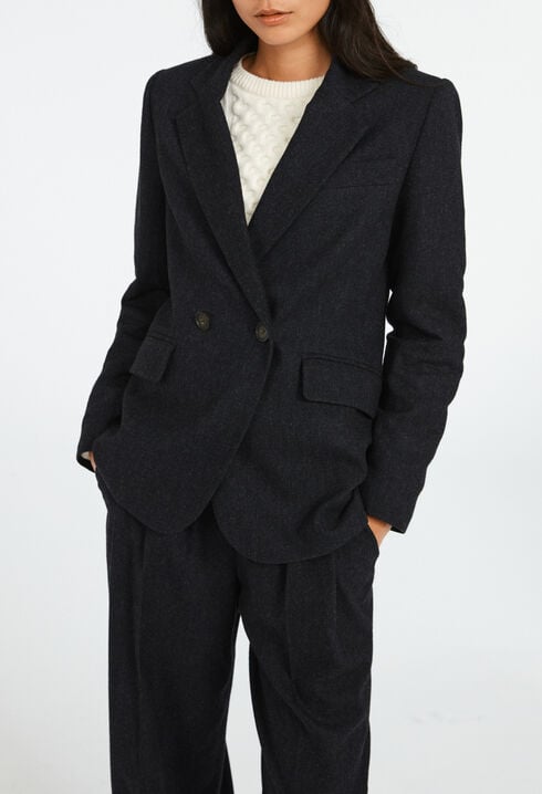 Chaqueta con doble abotonado