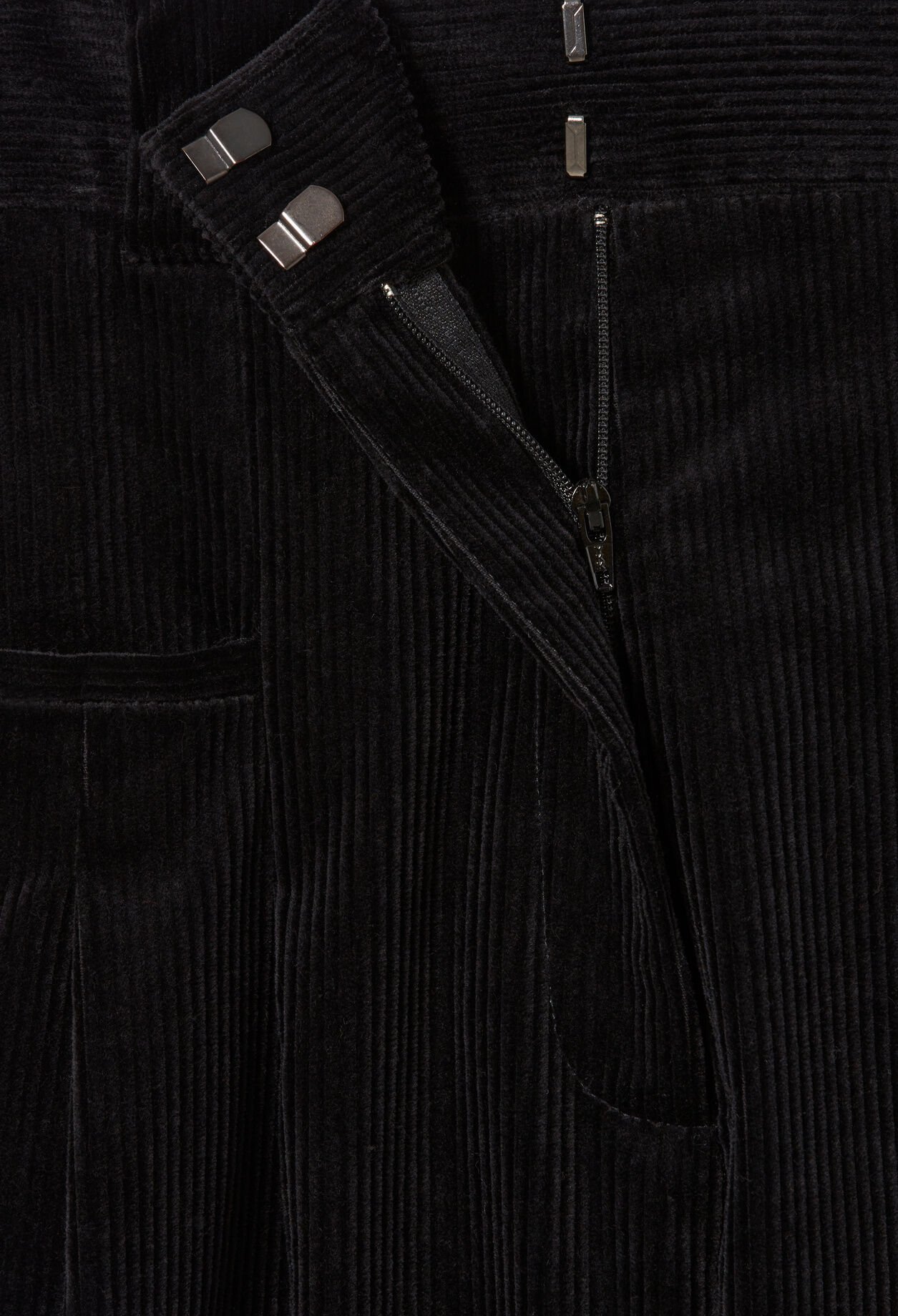 Pantalón amplio de terciopelo