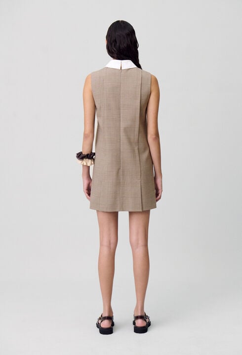 Vestido corto de cuadros