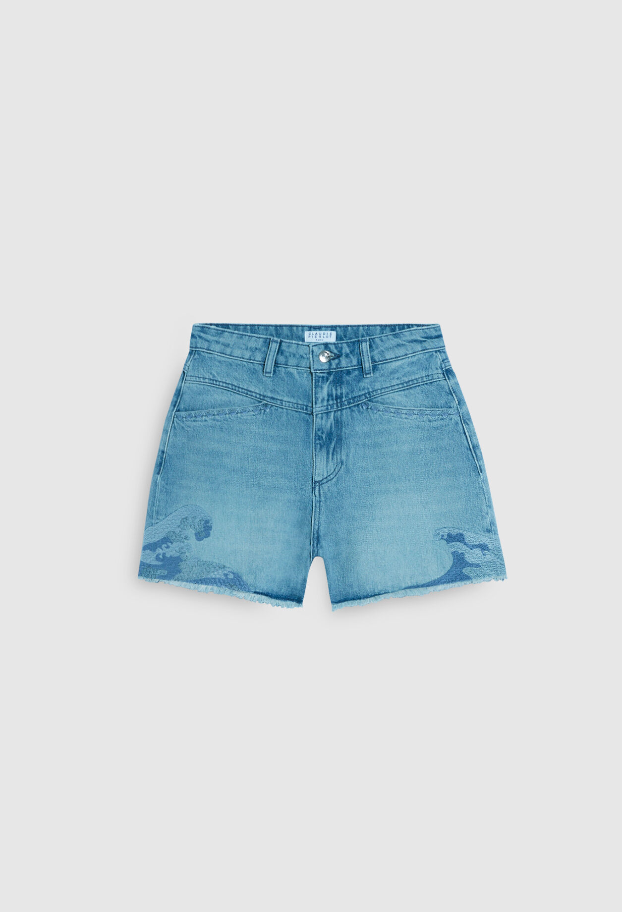 Pantalones cortos vaqueros desteñidos