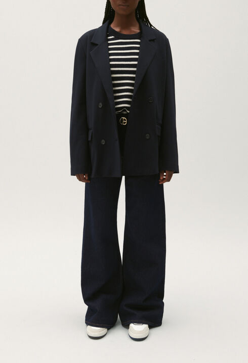Chaqueta de traje azul marino