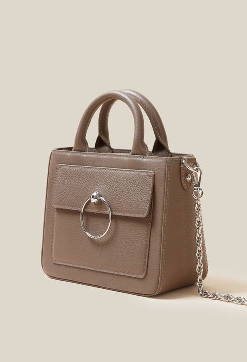 Bolso Anouck piel granulada cadena