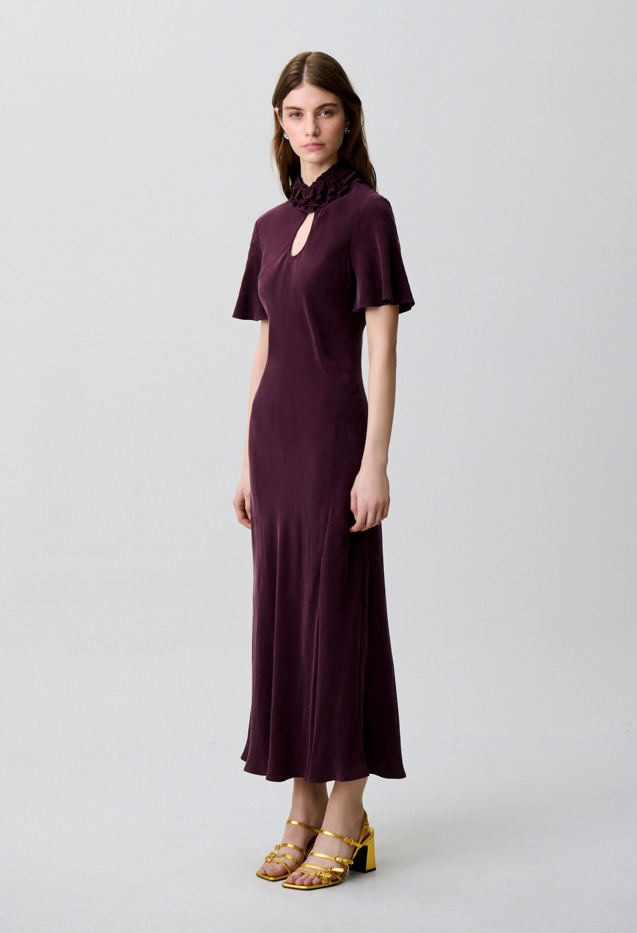 Vestido midi fluido