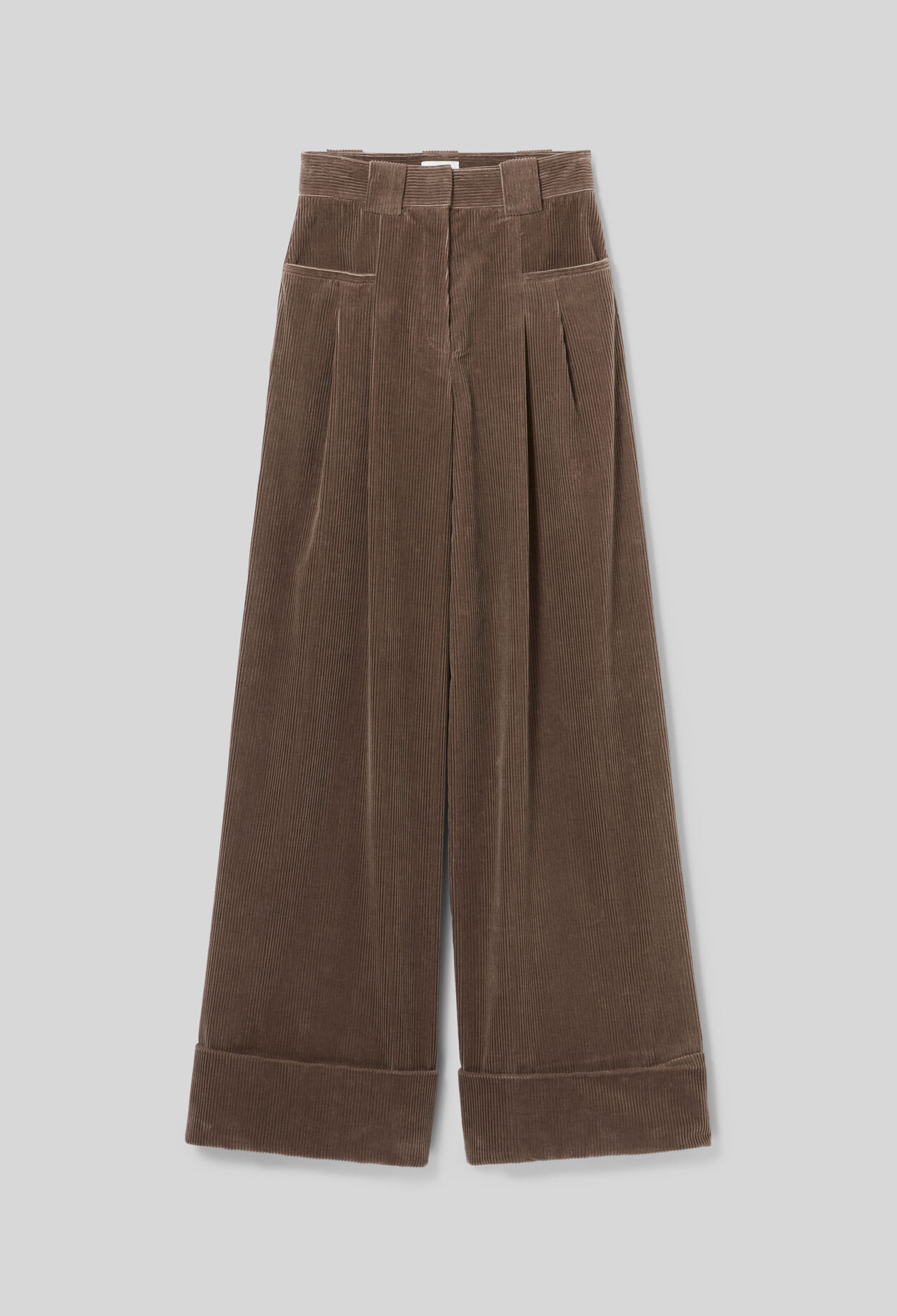 Pantalón amplio de terciopelo