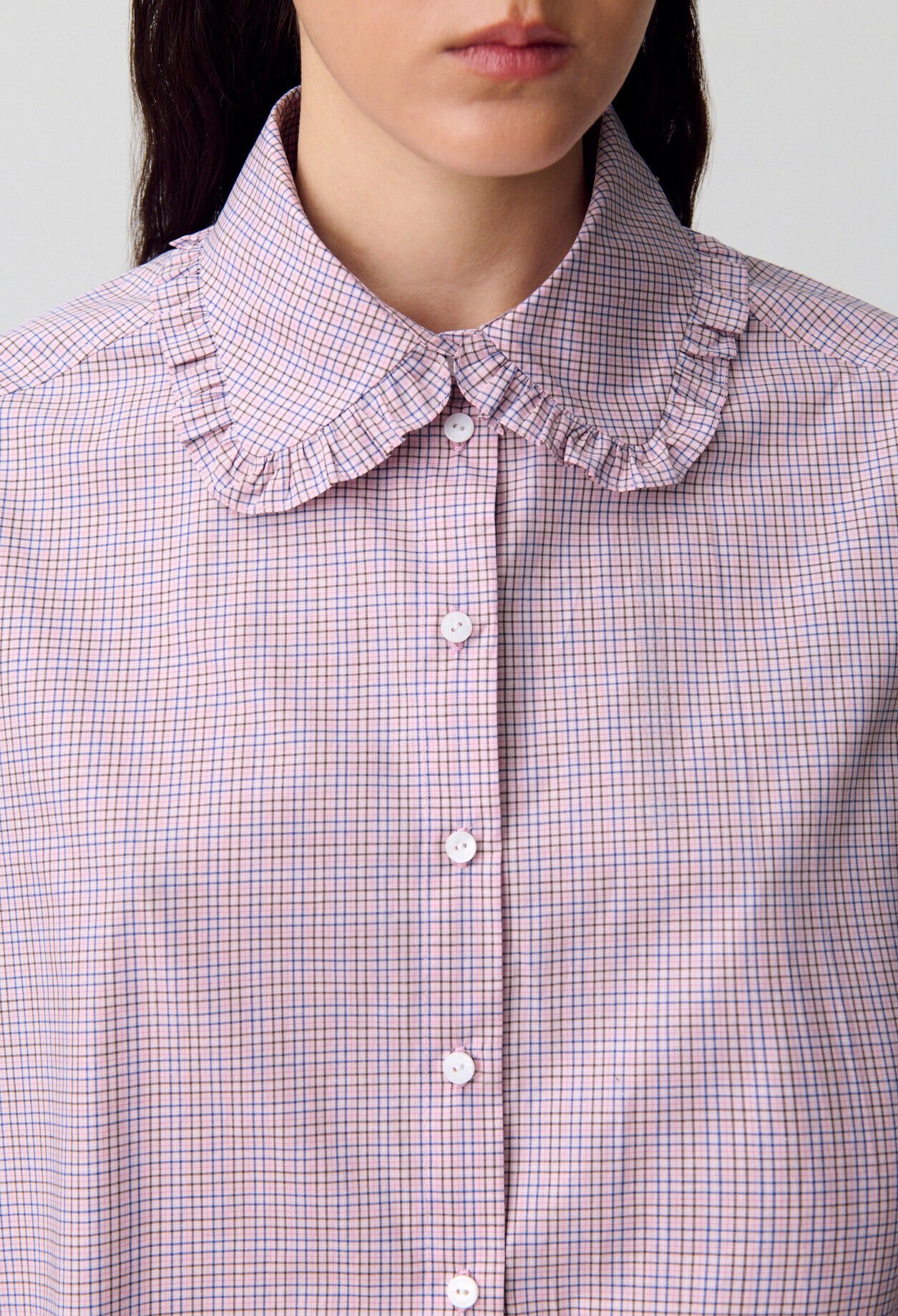Camisa de popelina a cuadros