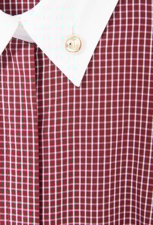 Vestido corto de cuadros