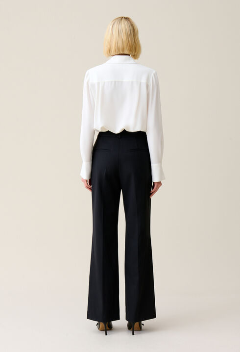 Pantalón de traje lana azul marino