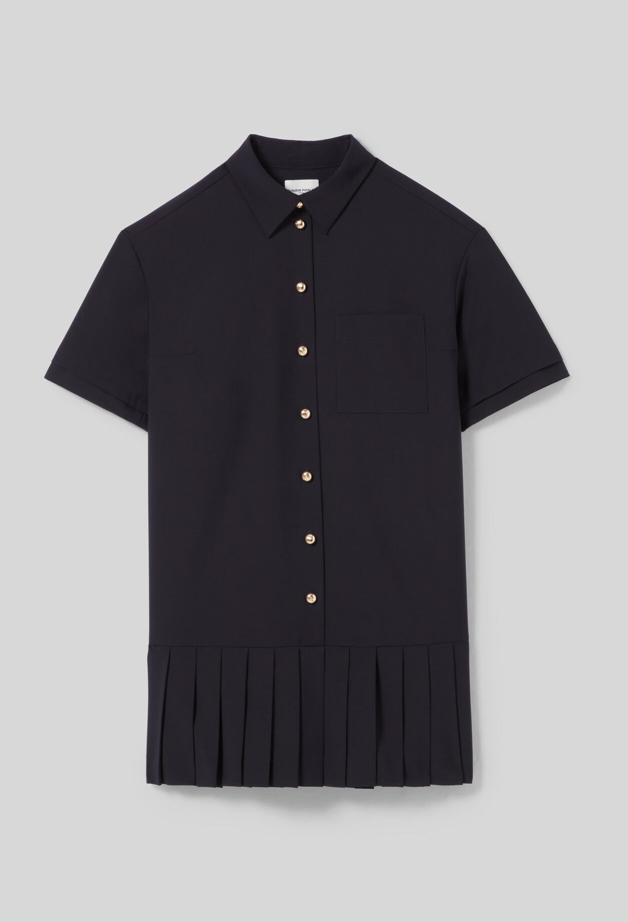 Vestido corto estilo camisa