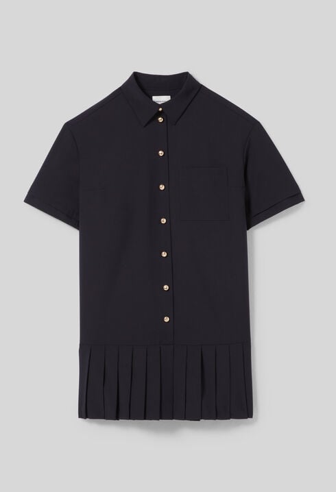 Vestido corto estilo camisa