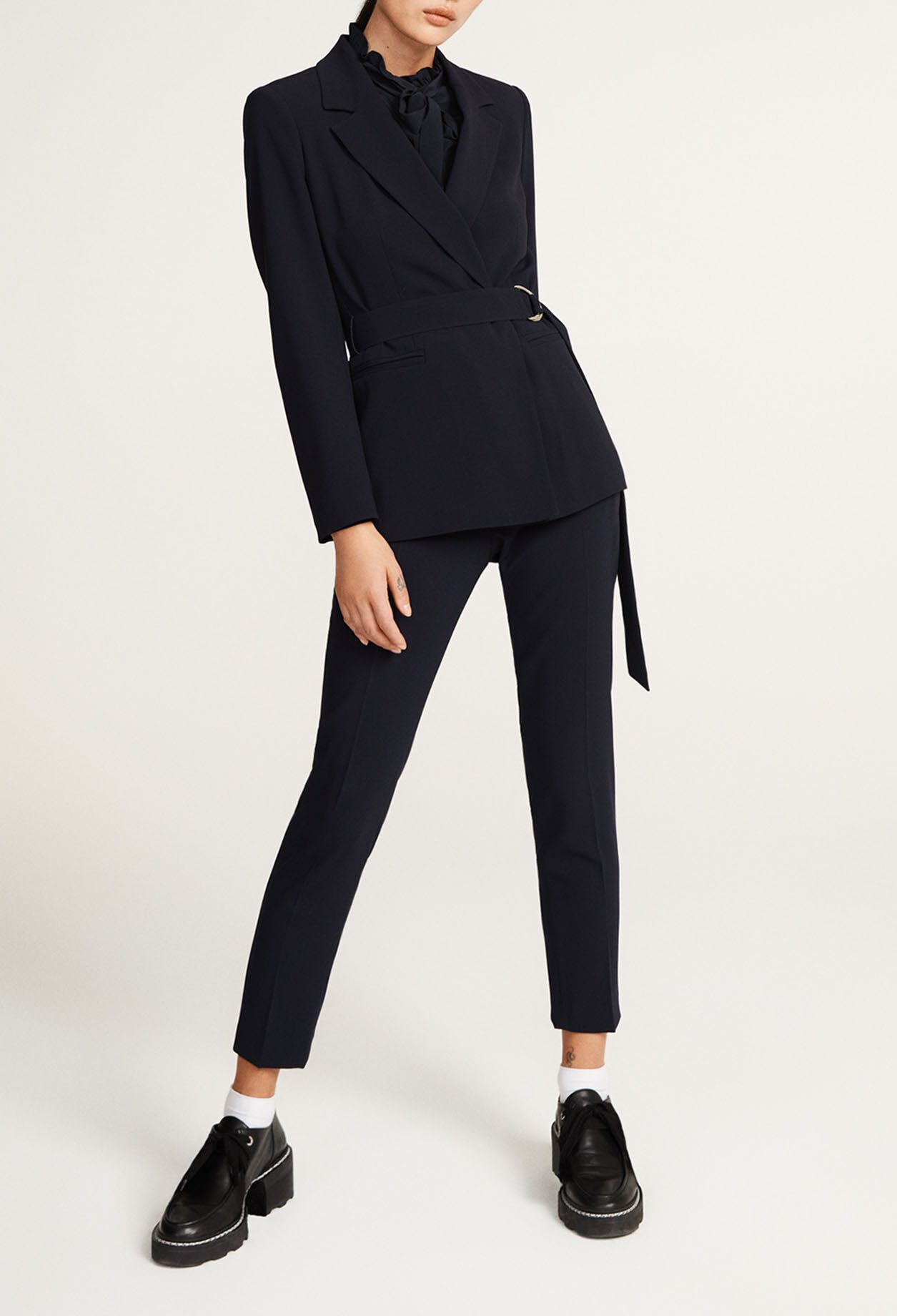 Chaqueta sastre lisa entallada