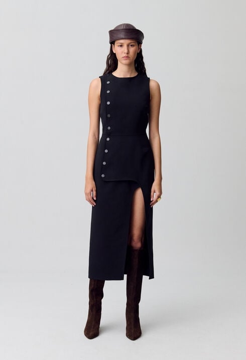 Vestido largo negro
