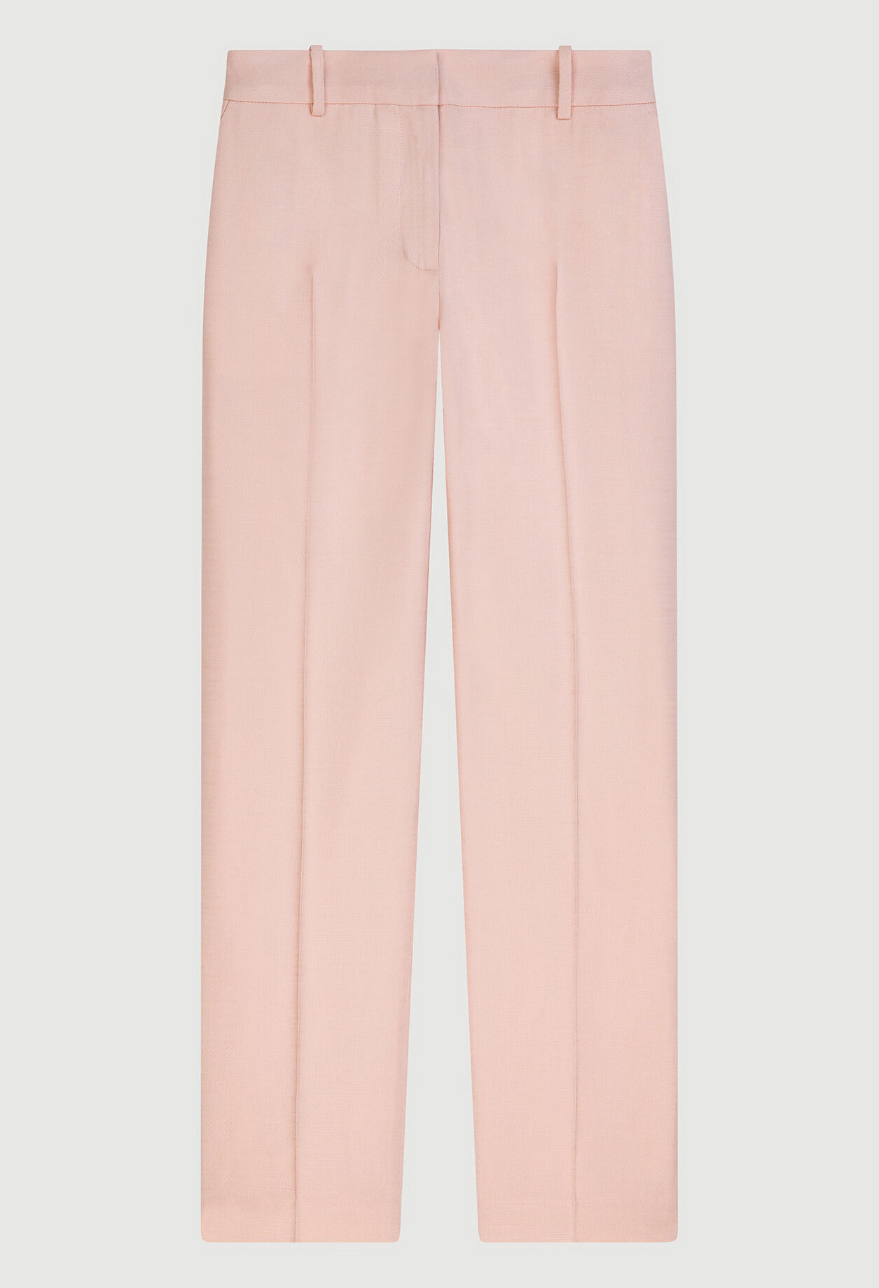 Pantalón recto rosa claro