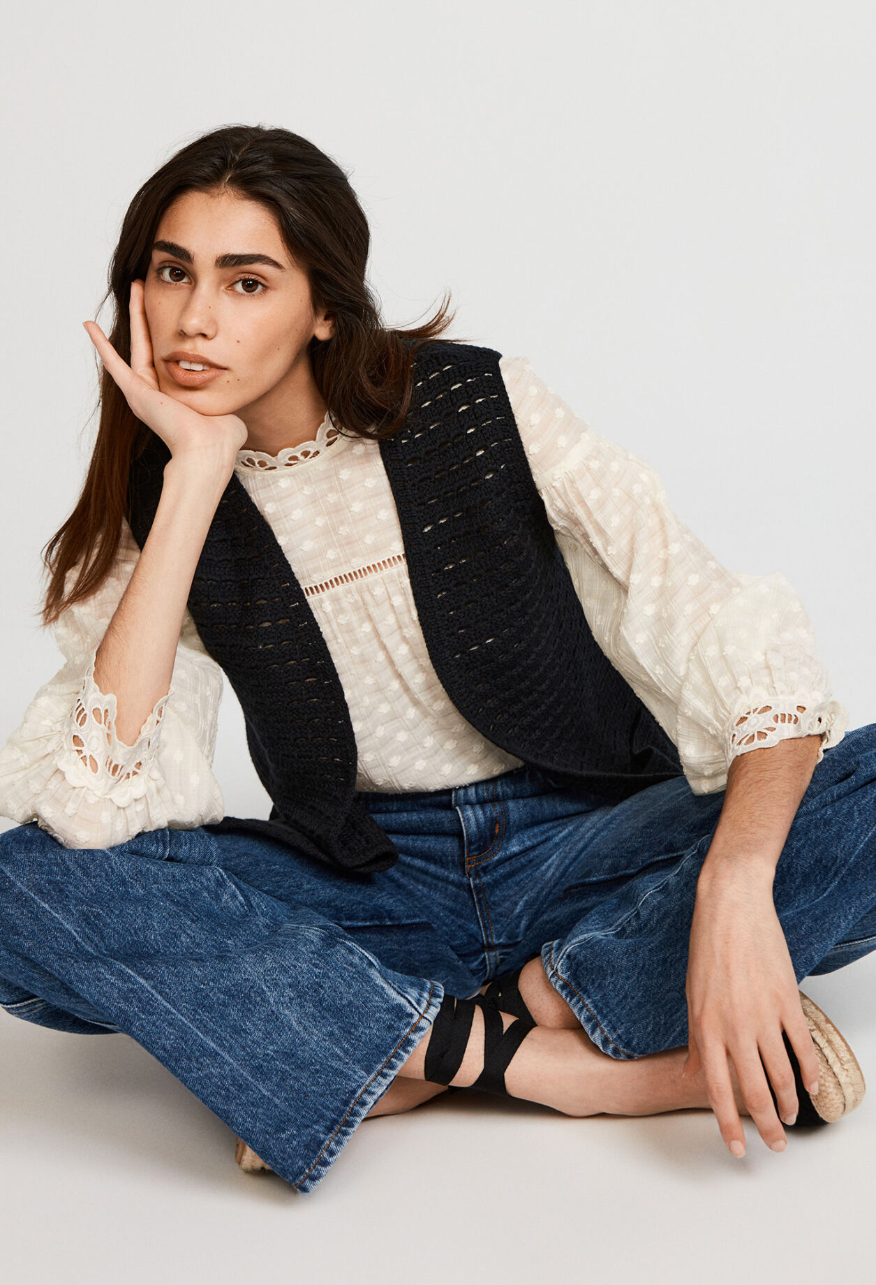 Chaqueta de punto de algodón bio