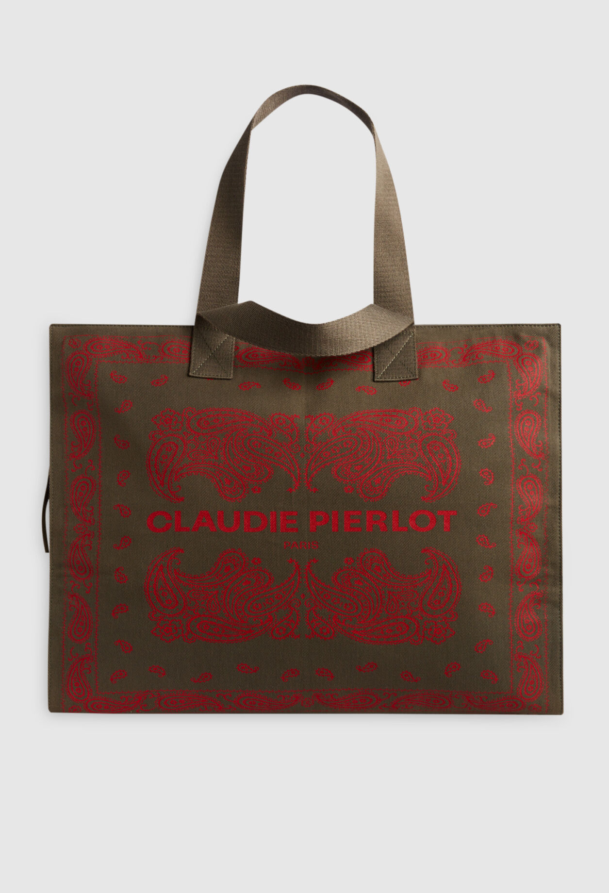 Bolsa de compra caqui