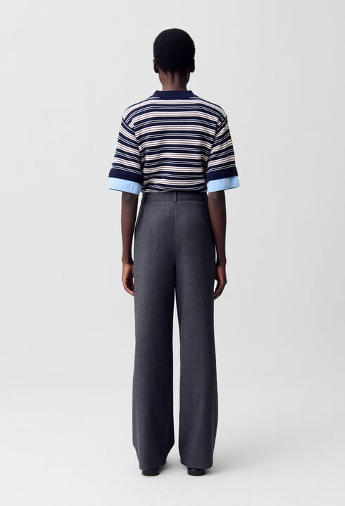 Pantalón de traje ancho