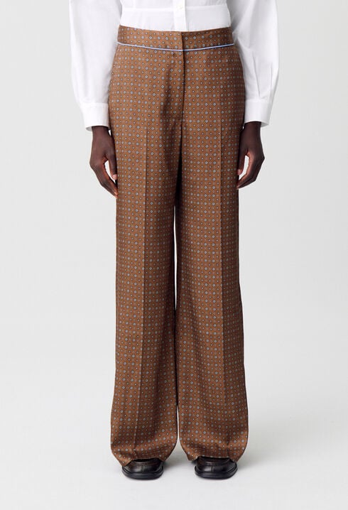 Pantalón fluido estampado
