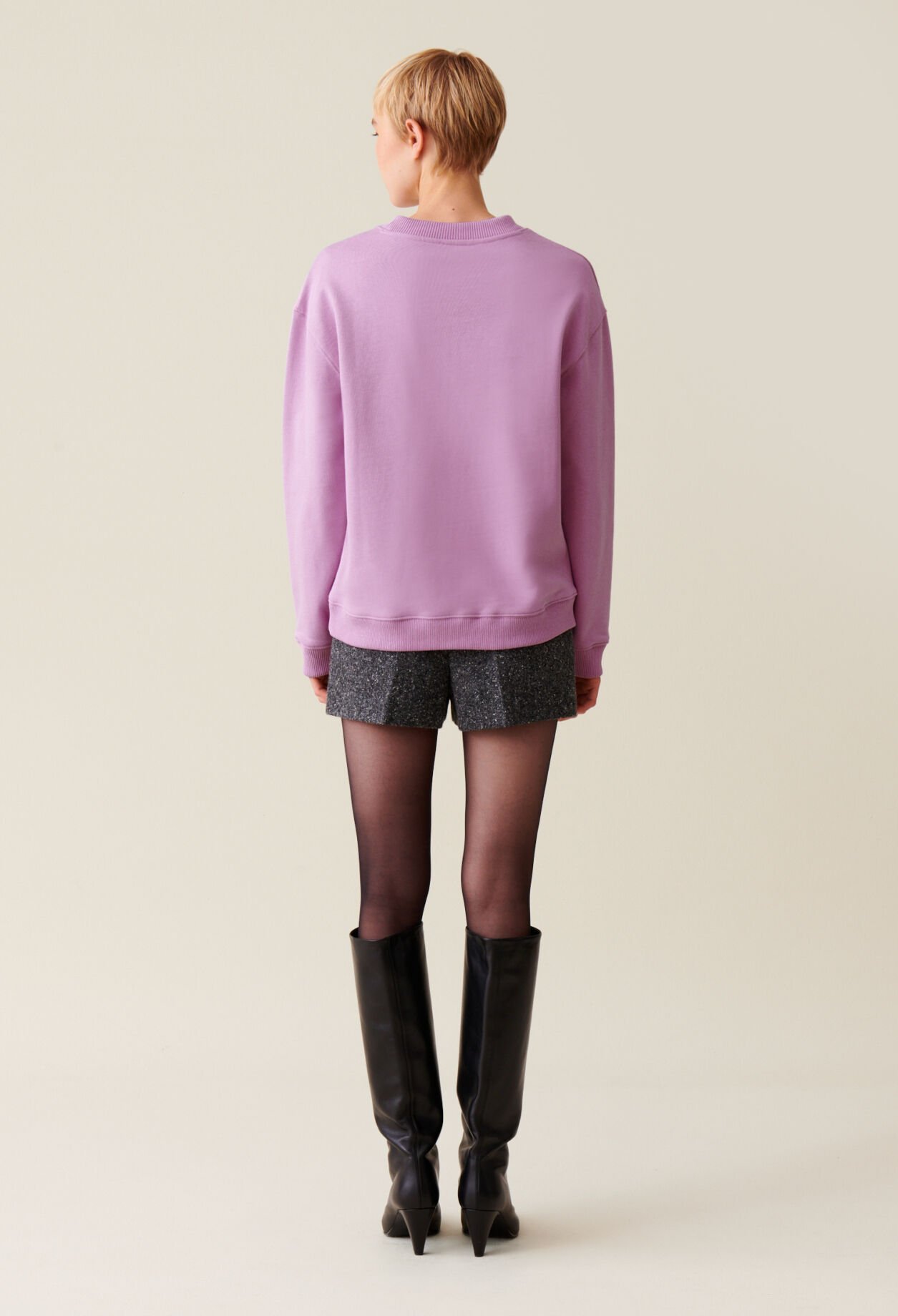 Sudadera amplia Claudie estampada